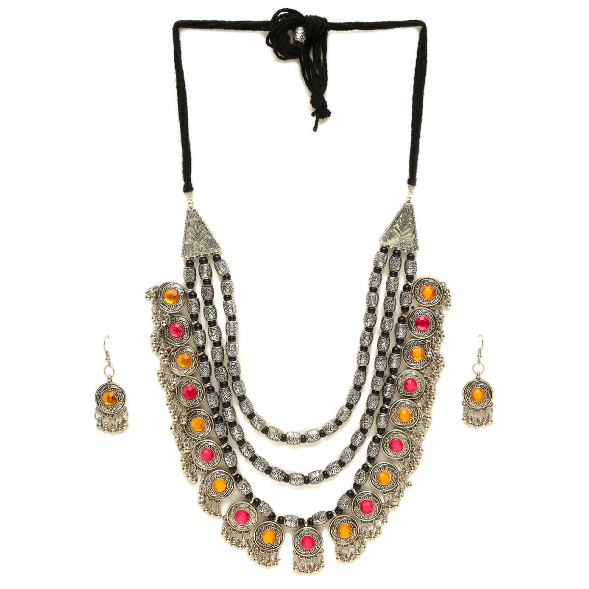 YouBella Afghani Tribal Latest Design Jewellery Jewellery Set for Women (Multi-colour)