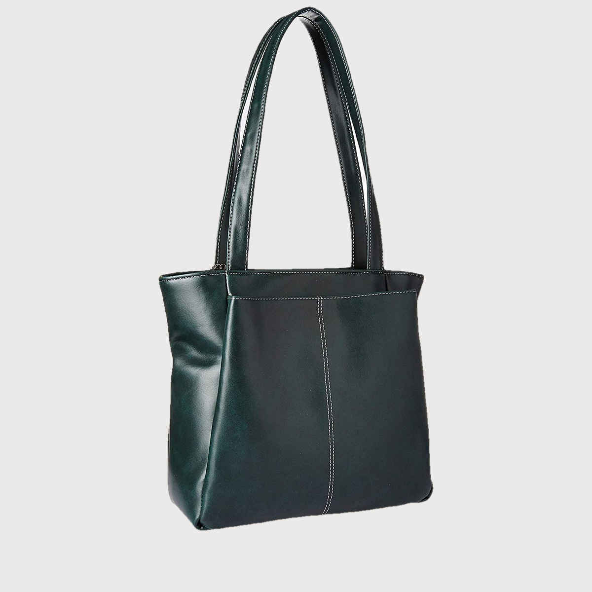 Fostelo Women's Vegan Leather Florence Handbags Shoulder Hobo Bag Ladies Purse | Green | Large