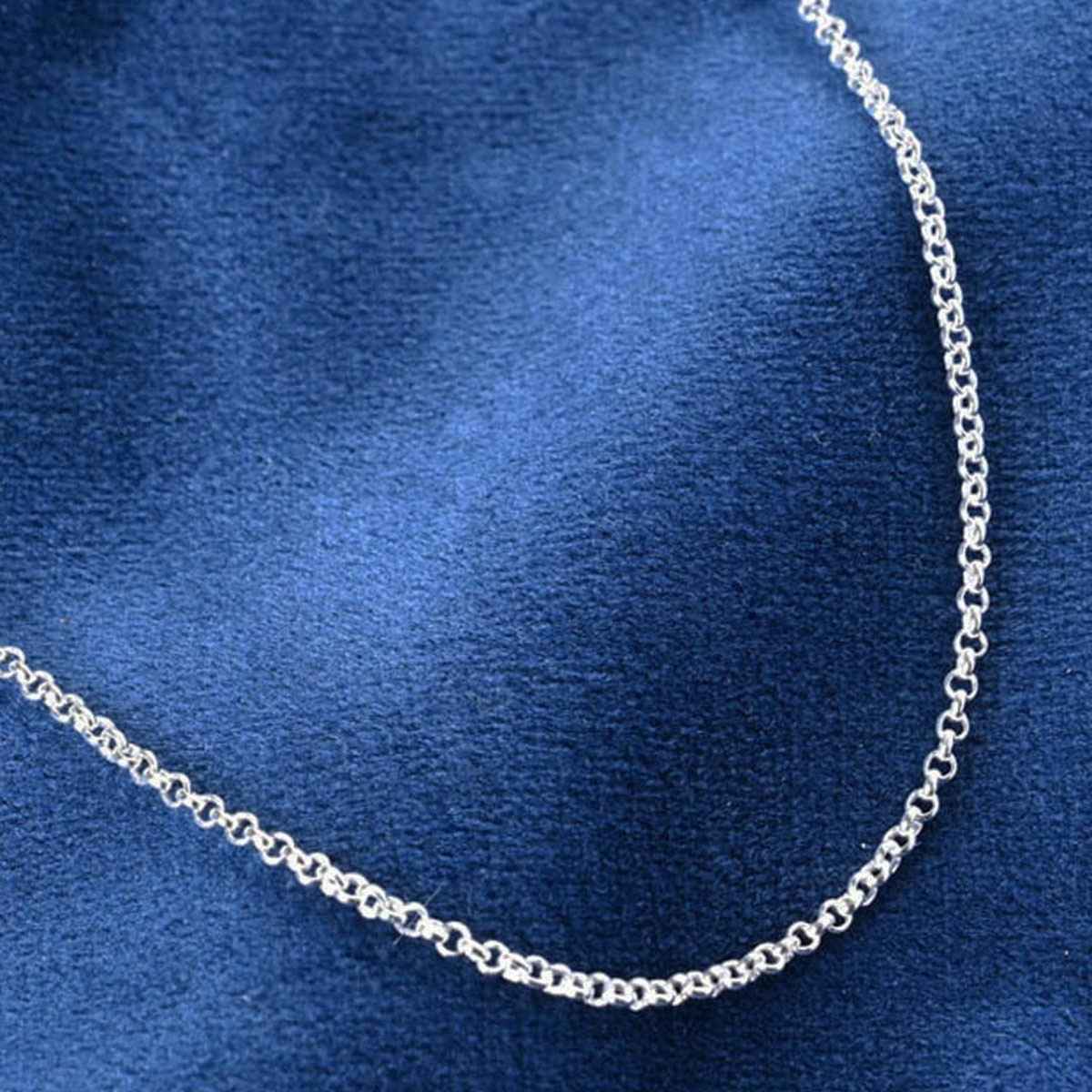 Clara Pure 925 Sterling Silver Cable Men Chain Necklace In 24 inches