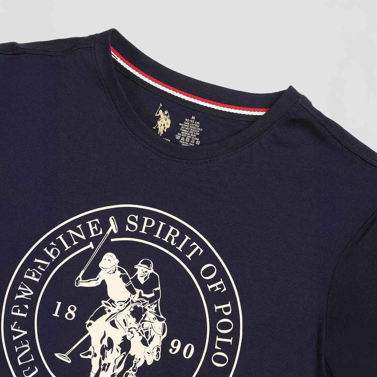 U.S. Polo Assn. Men's Comfort Fit Printed Lounge T-Shirt | Navy Blue - L