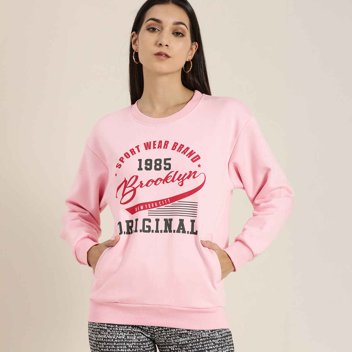 Dillinger Women's Sweatshirt | Dlwmnswt028 | Pink - XL