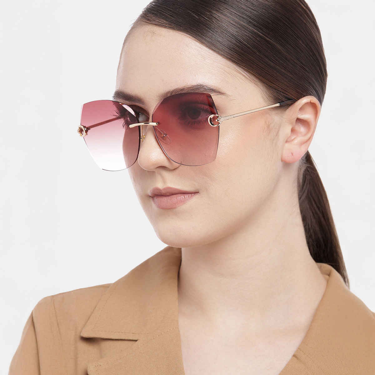 Voyage Women's Metal Sunglasses | Red - One Size