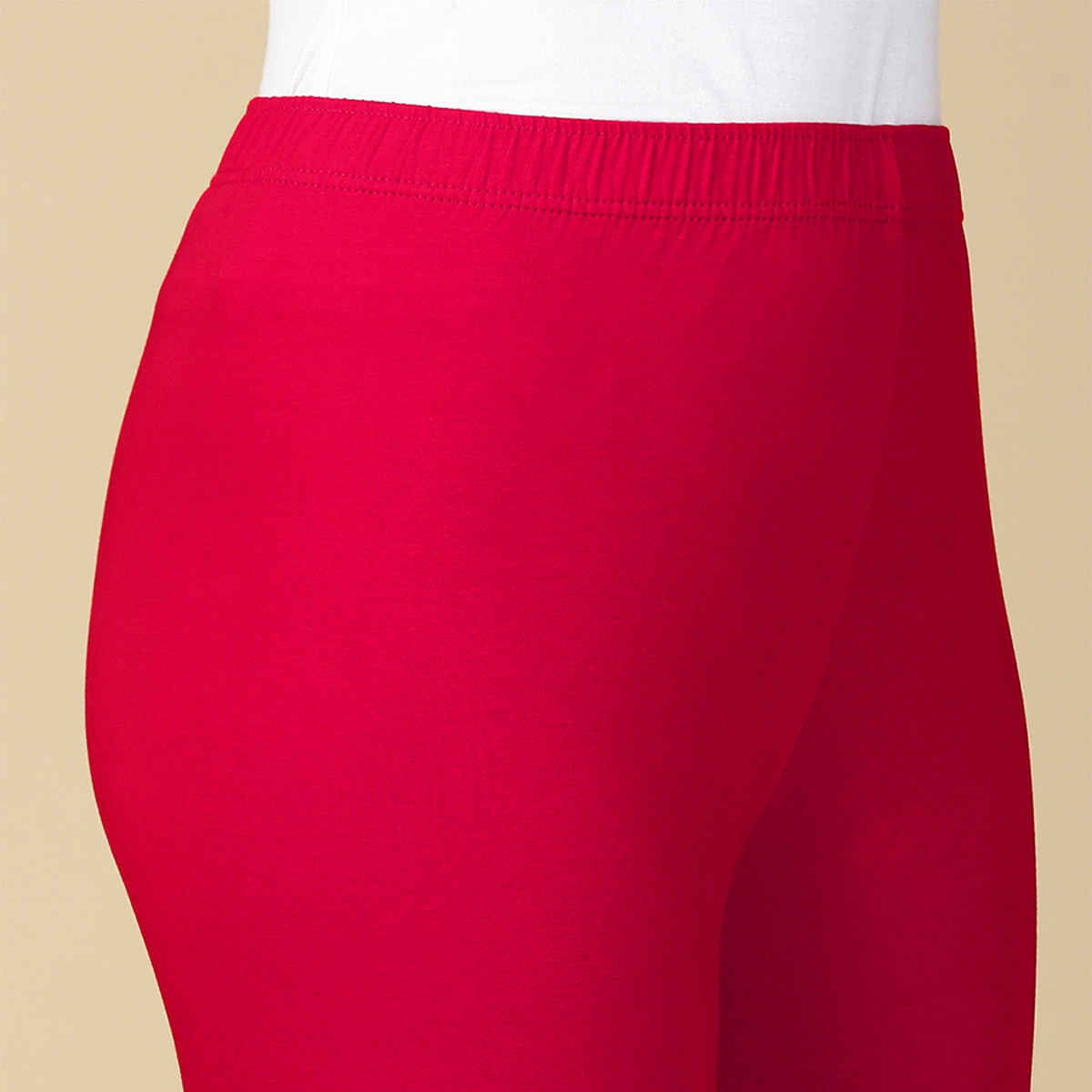 PYNK By Lux Cozi Women Flexi-fit 360 Stretch Ankle Length Premium Cotton Leggings| Pink | Free Size