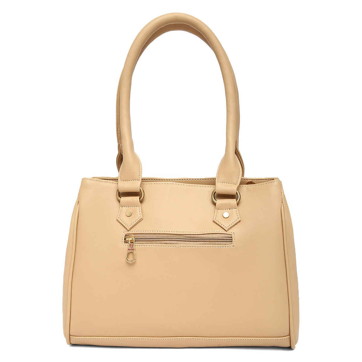 Fostelo Women's Vegan Leather Carina Handbags Shoulder Hobo Bag Ladies Purse | Cream | Large