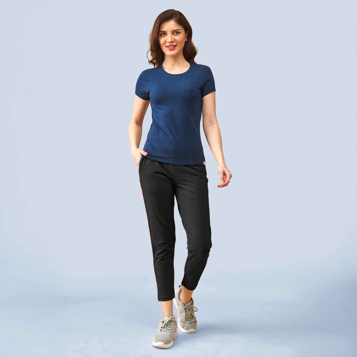 Lyra Women's Track Pant | Black Melange - S