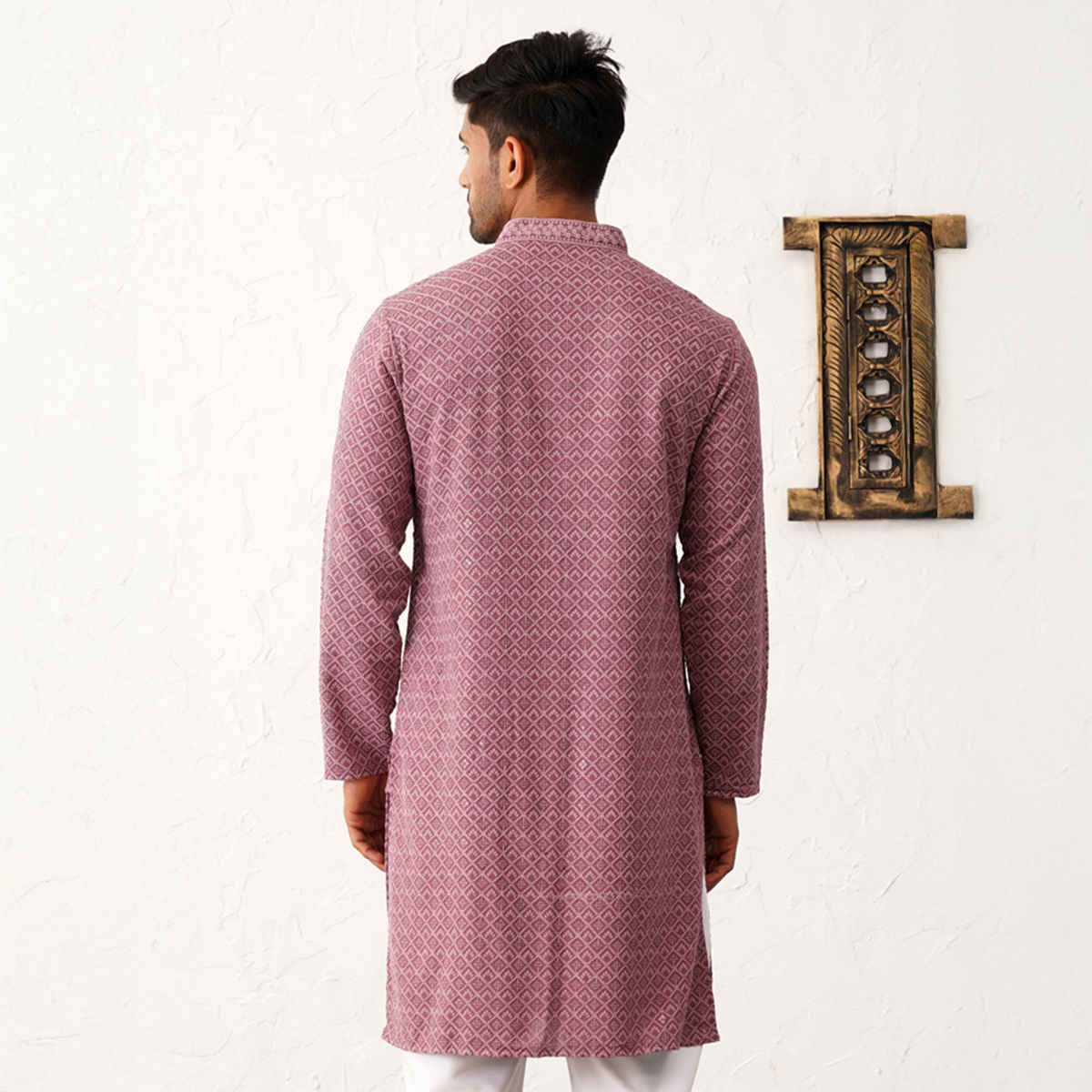 Jompers Men Kurta Only Ko 5052Magenta M