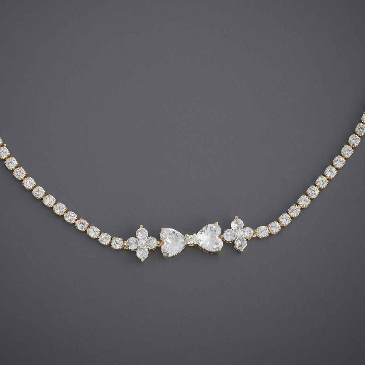 Kushal s Fashion Jewellery White Gold-Plated Zircon Trendy Payal | 441639