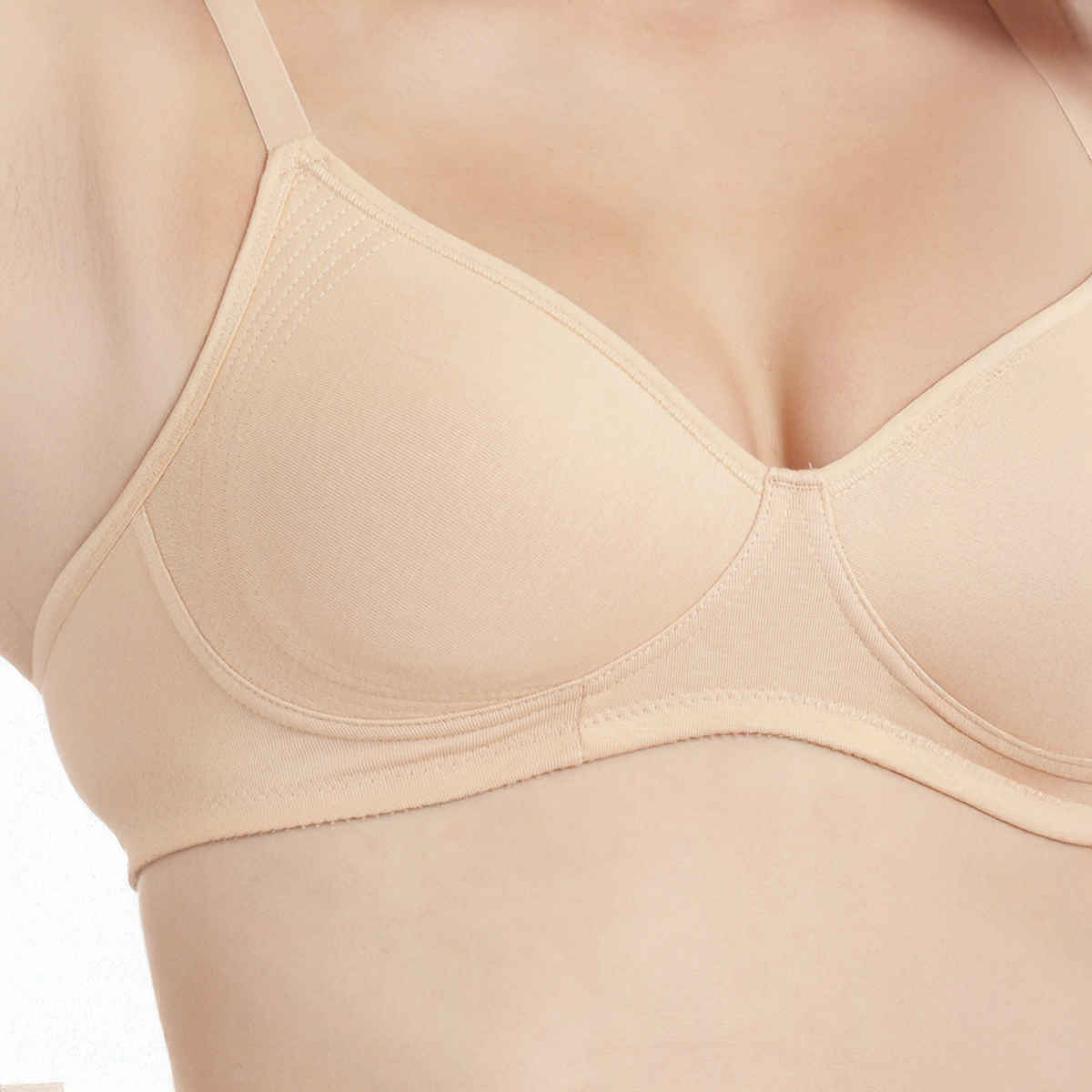 Enamor Women's A042 Side Support Shaper Fab-Cool Cotton Bra | Non Padded | Wirefree | Skin - 34D