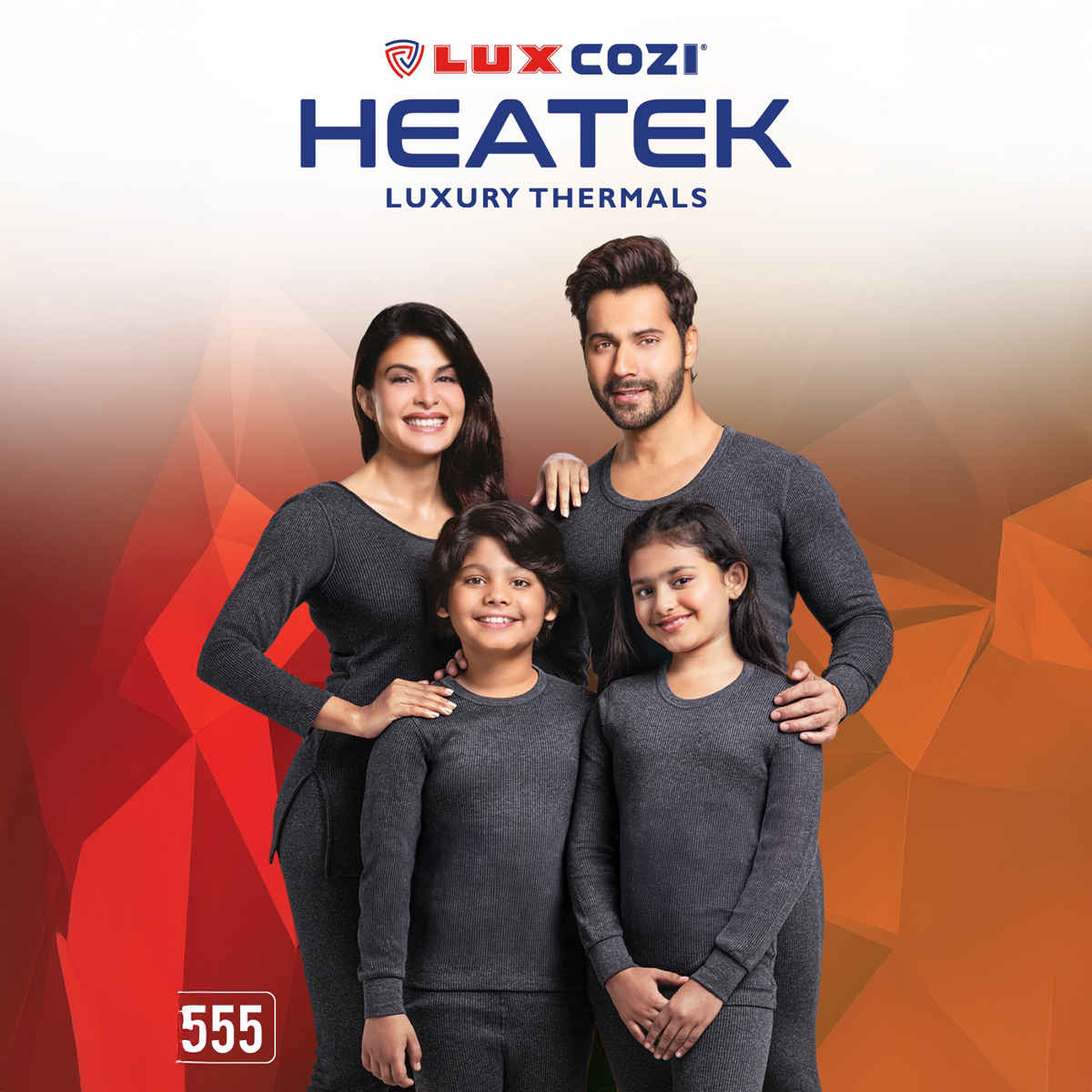 Lux Cozi Men's Heatek Thermal Comfort, Stretchable & Super Warm Trouser | Black Melange-95