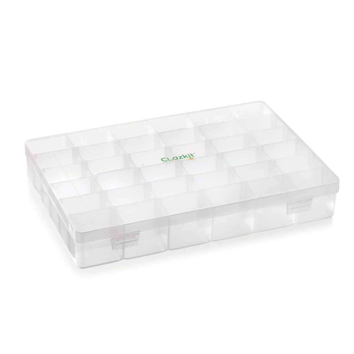 Clazkit Plastic 36 Grid Cells Multicolorpurpose Organizer Rectangular Storage Box