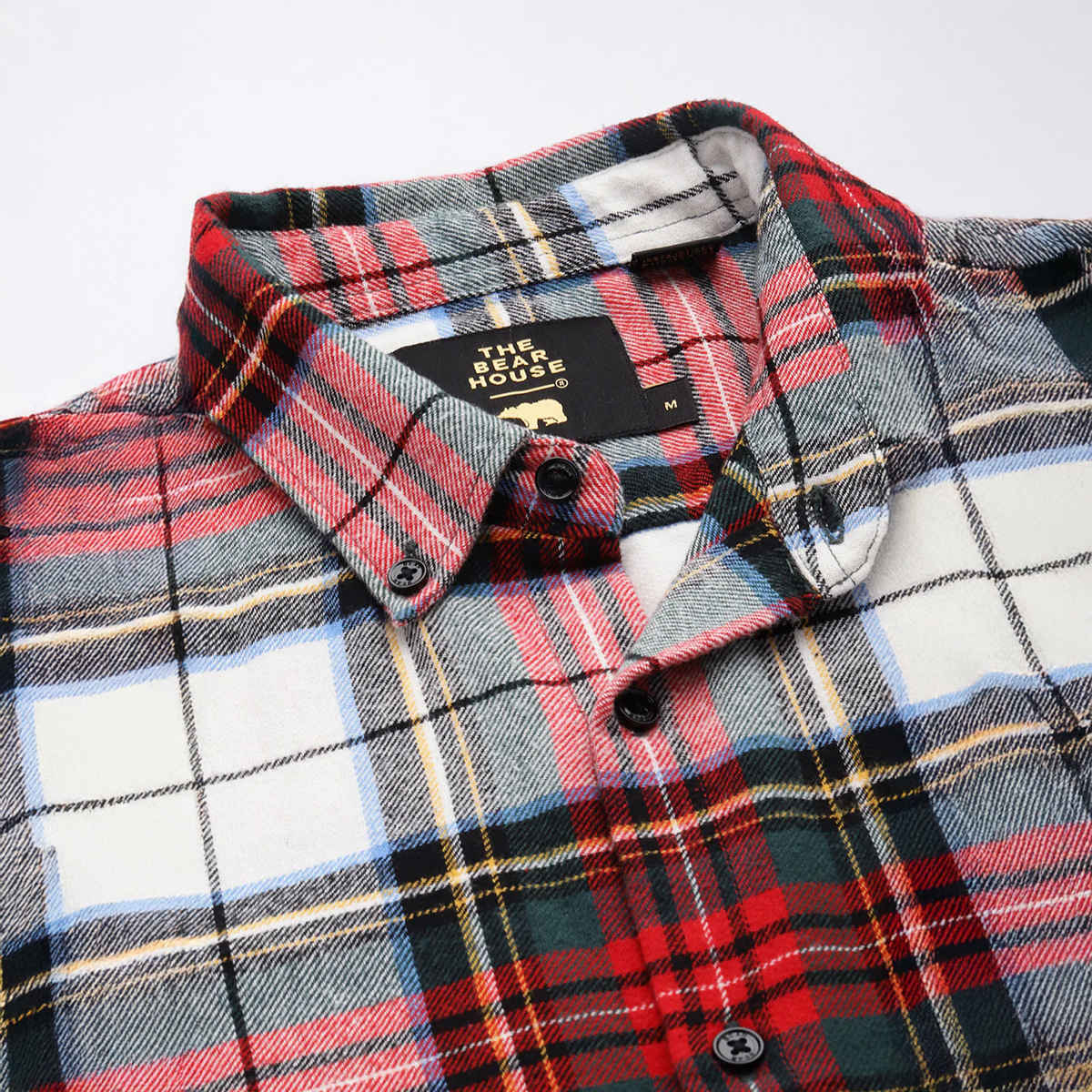 The Bear House Men Slim Fit Checked Flannel Cotton Casual Shirt - Tai | Multicolor | L