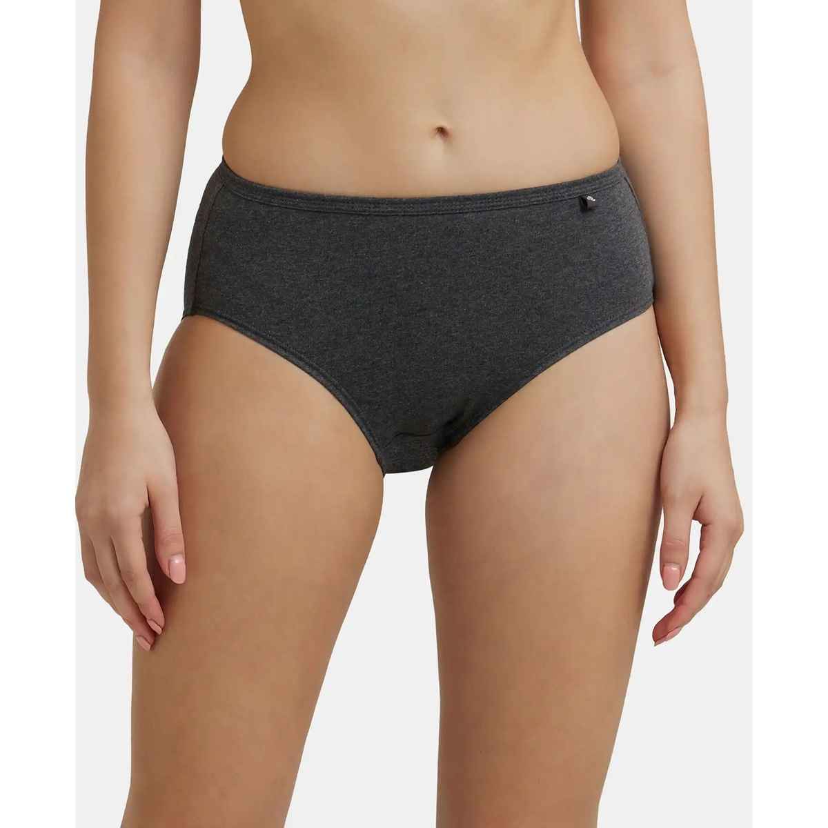 Jockey 1406 Women's Super Combed Cotton Underwear Mid Waist Hipster Panty|PO3 | Multicolor Dark assorted-XXL