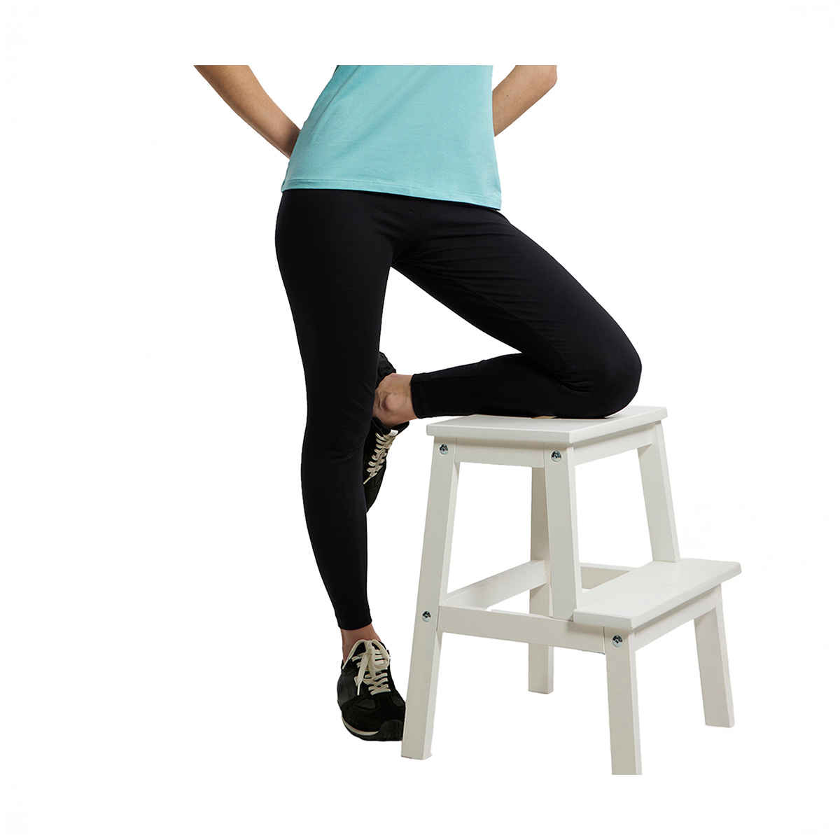 Jockey AW87 Super Combed Cotton Elastane Stretch Slim Fit Leggings | Black-L