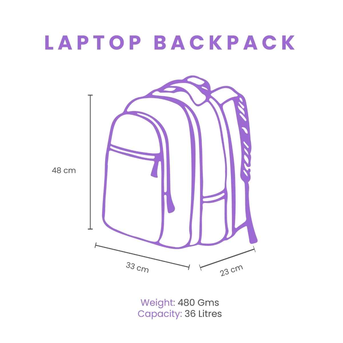 Genie Women's Nylon 25 L Laptop Backpack | Pink