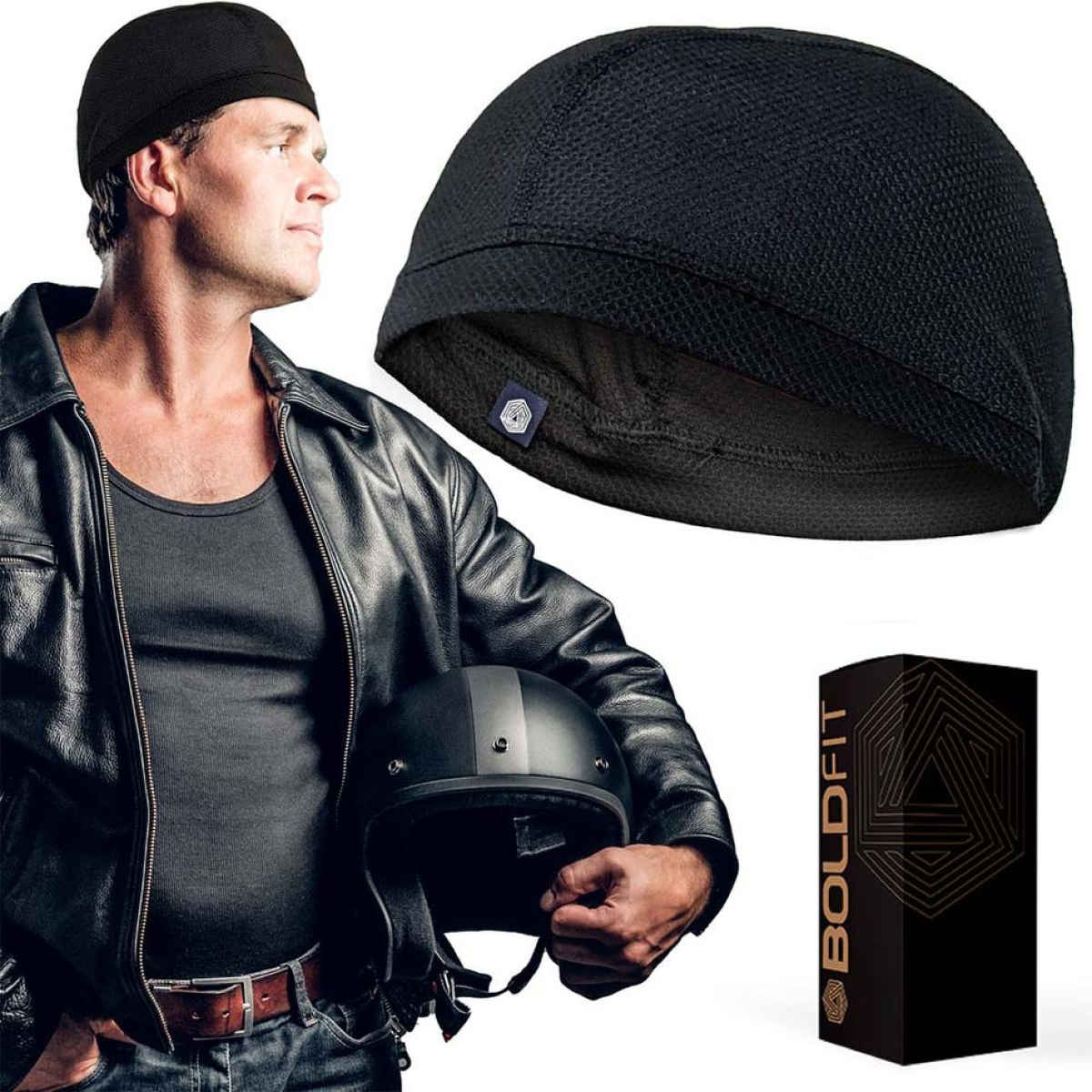 Boldfit Men's Skull Cap Sweat Wicking High Elasticity | NA