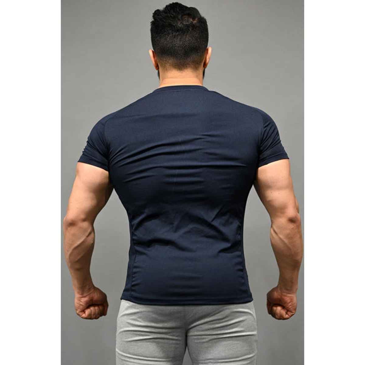 Fuaark Men's Performance GYM T-shirt | Dark Navy - M