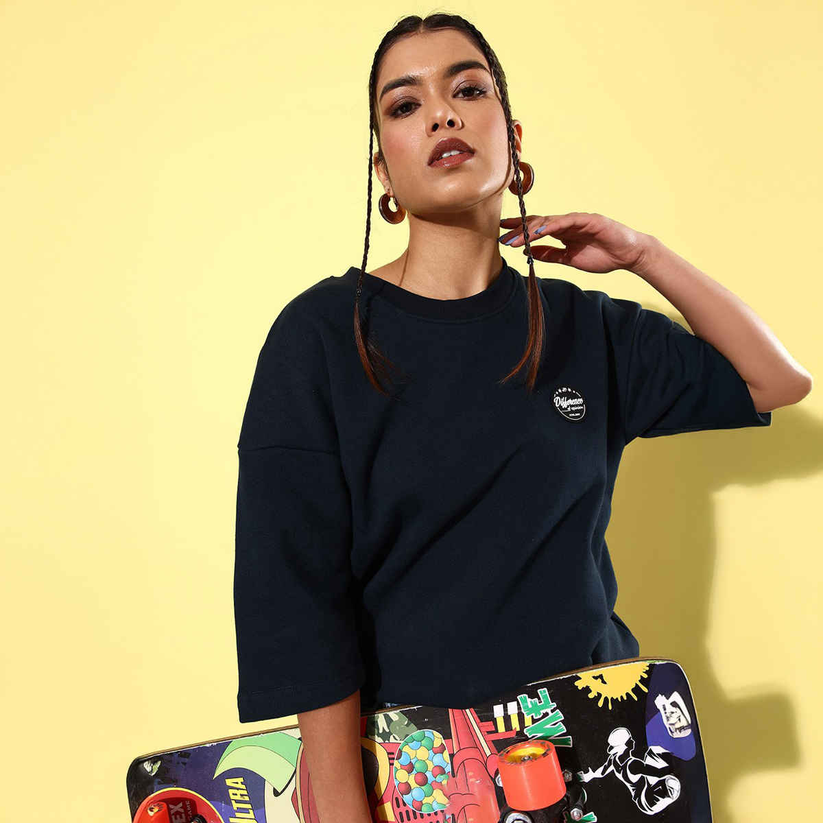 Difference Of Opinion Women's Sweatshirt | Dowswt031 | Navy - S