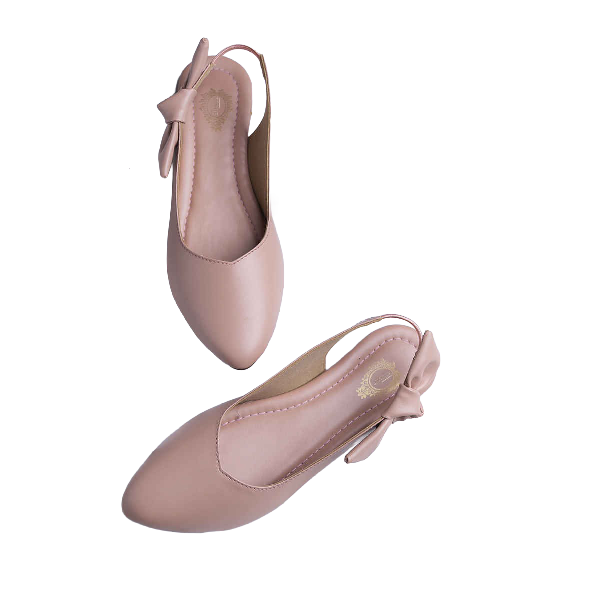 Shoetopia Casual Side Bow Detailed Pink Flat Belly For Women | UK 7