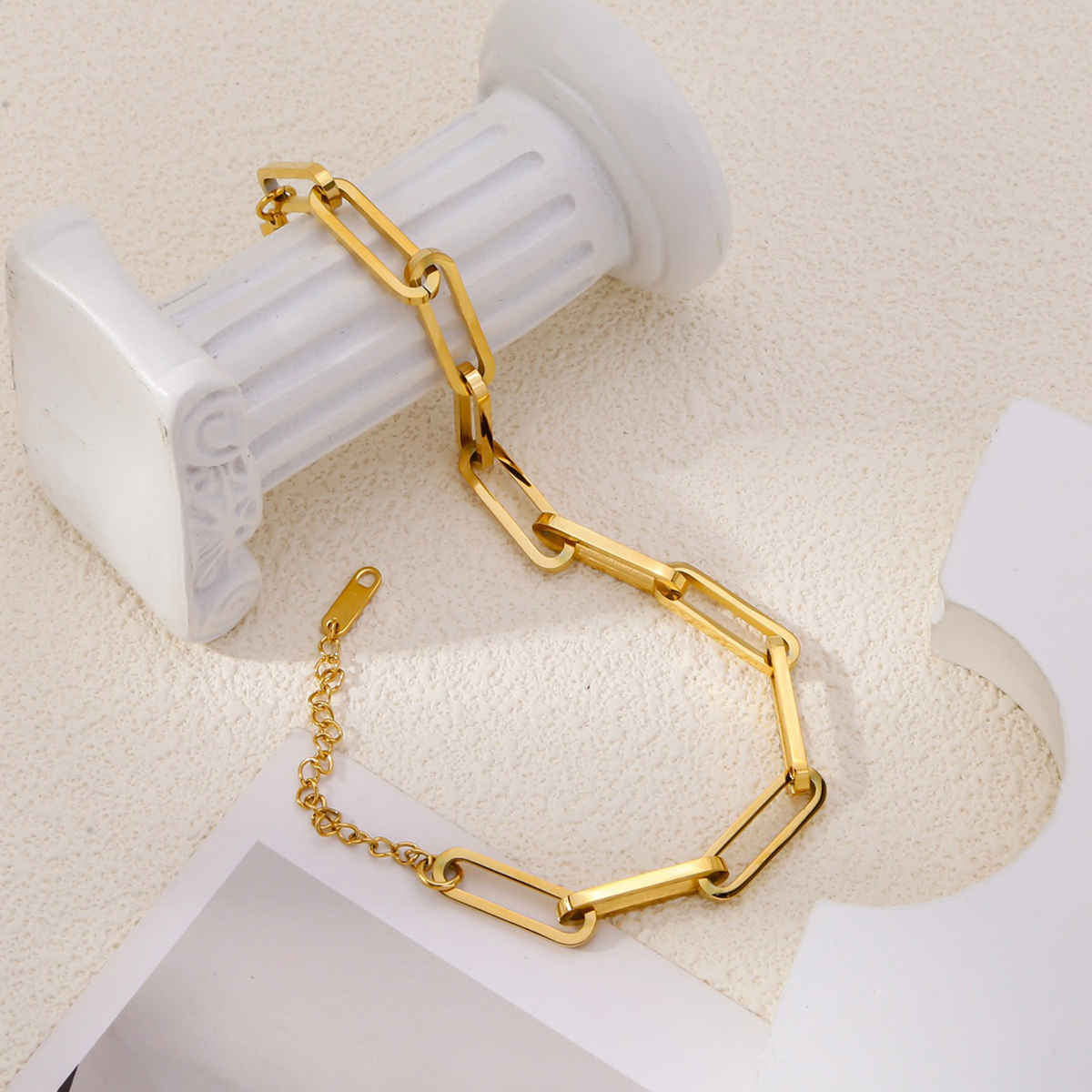 LabelShe Gold Plated Stainless Steel Rope Style Bracelet | LS-BNG-16205