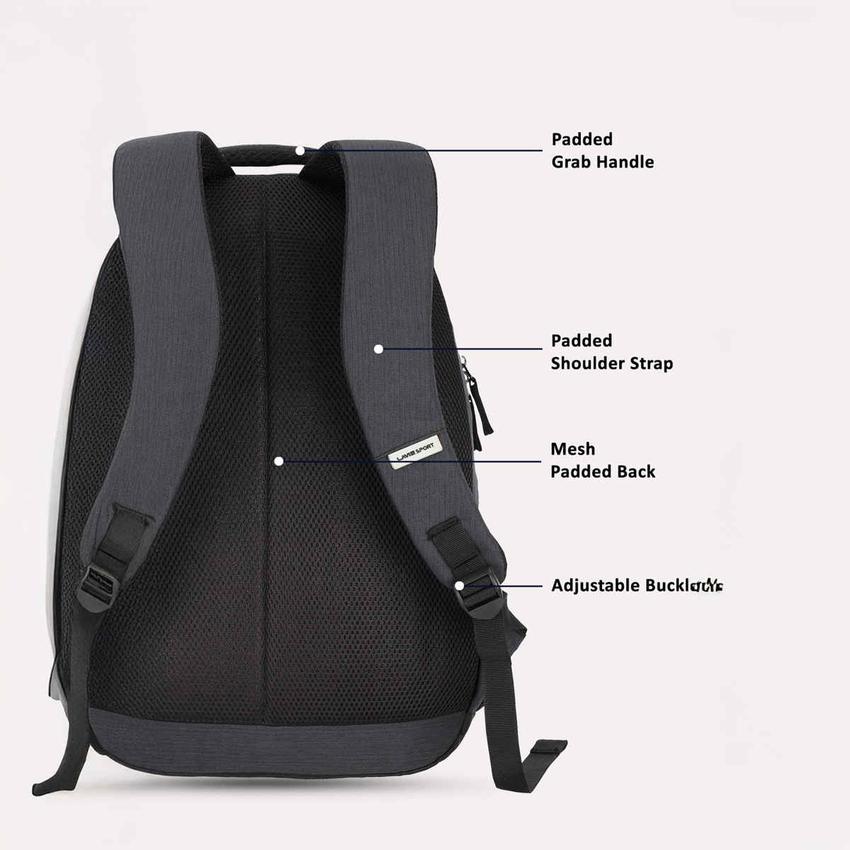 Lavie Sport Pinnacle 34L Laptop Backpack For Men & Women | College Bag For Boys & Girls (Black)