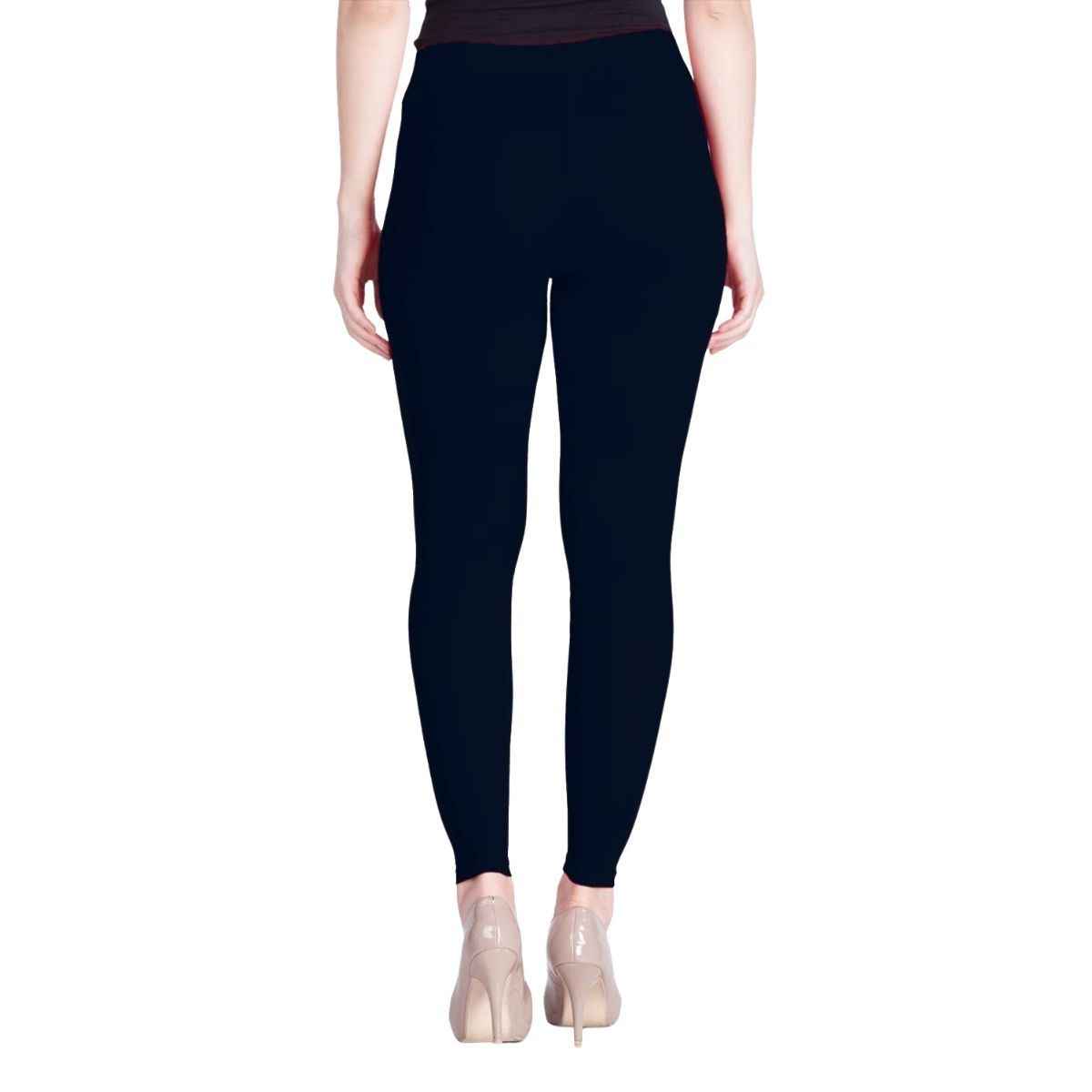 Lyra Women's Leggings Ankle Length | Cotton and Lycra | Deep Navy - Free Size