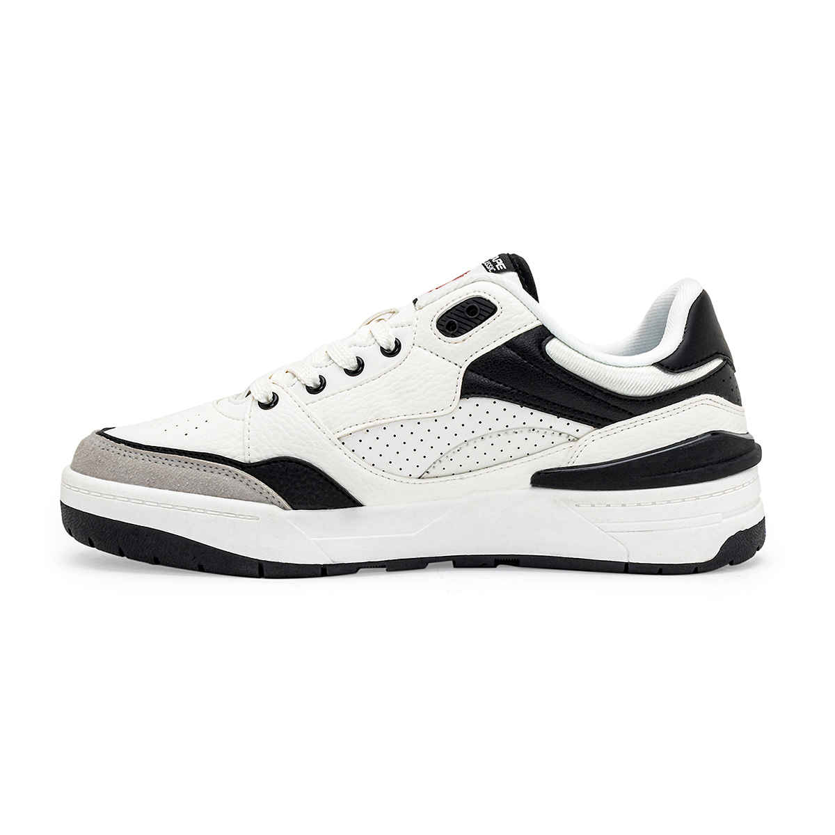 Red Tape Men's Sneakers | RSL0212A | White and Black - UK 6