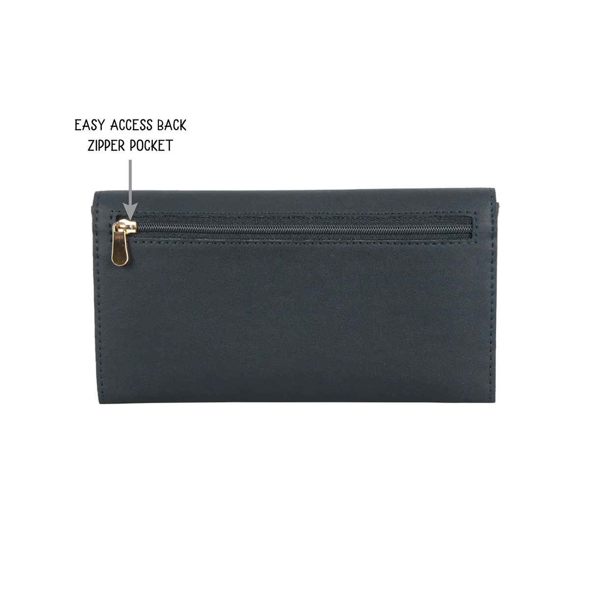Baggit Women Ombryi Harmonium Wallets | Navy Blue
