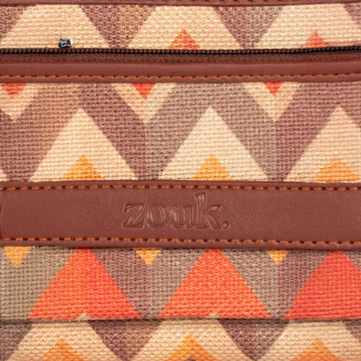 Zouk Tidal Wave Classic Zipper Wallet (CFC) - Orange