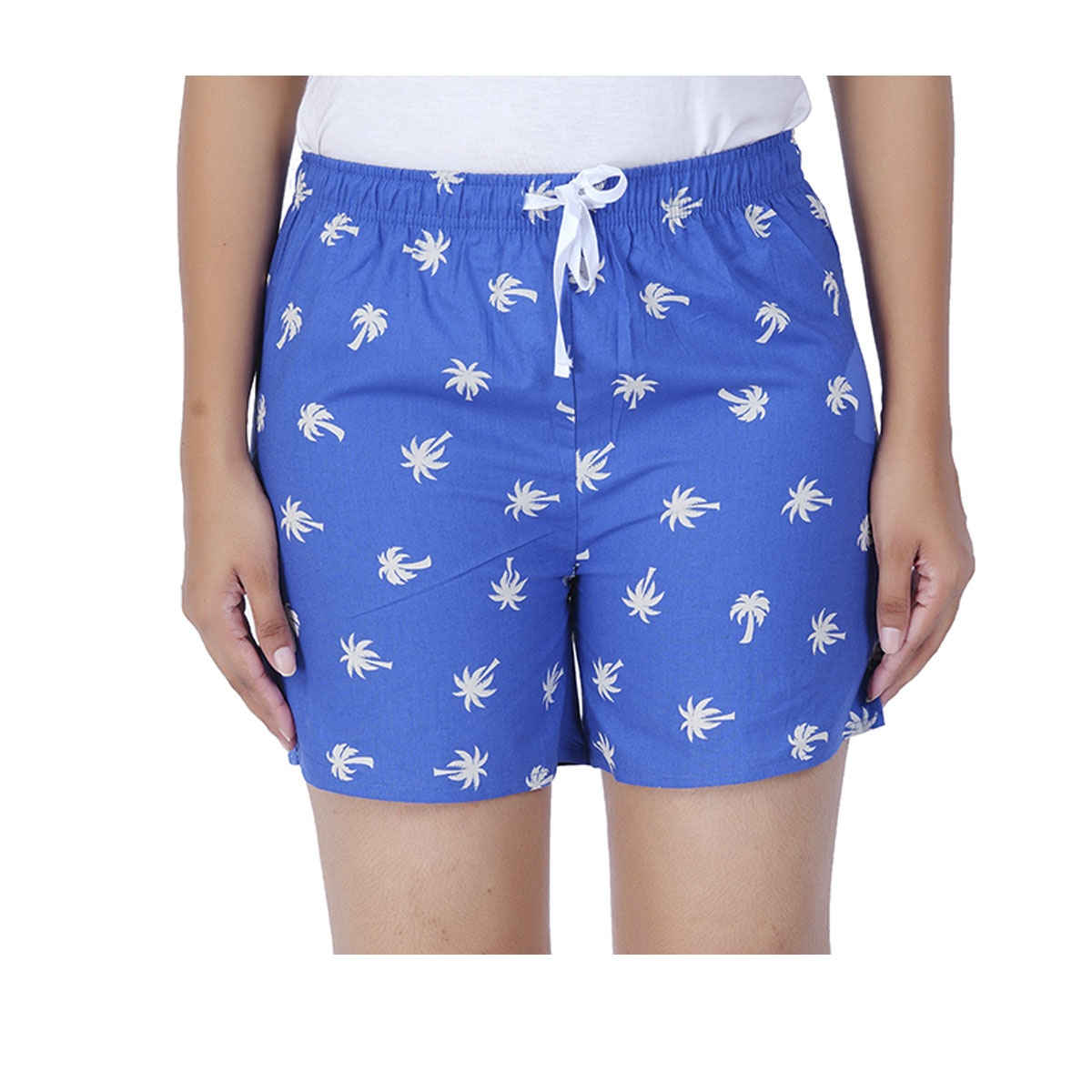 Happy Bunny Women's 100% Pure Soft Cotton Shorts | Blue - S