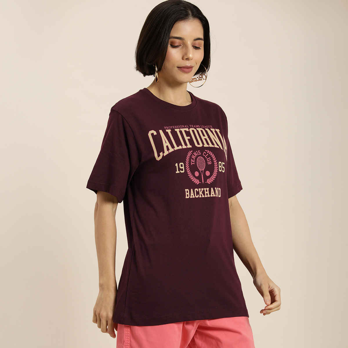 Dillinger Women's T-shirt | WMNCR133WINE | Wine - XL