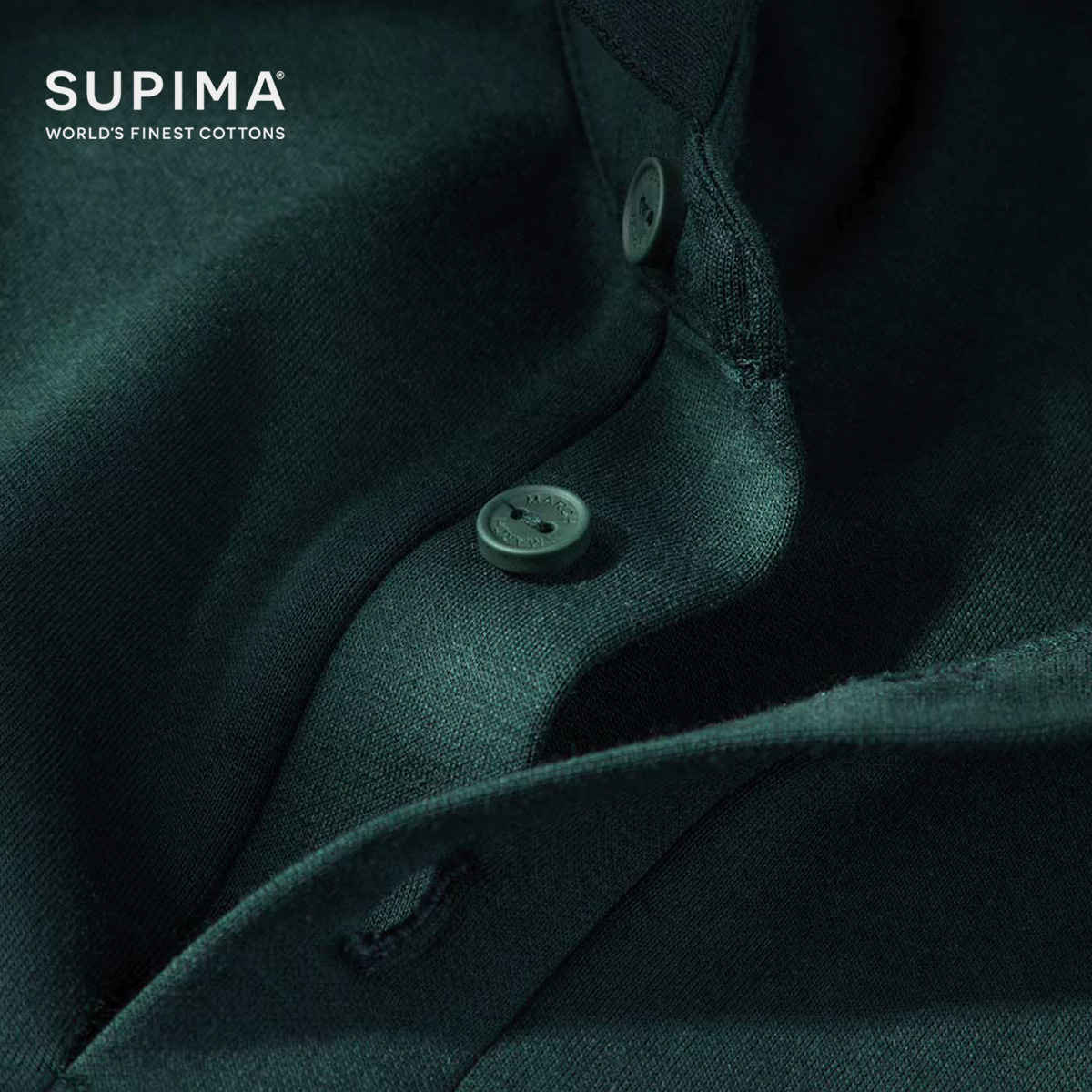 March Men's Supima Blend Polo | Juniper Green - L