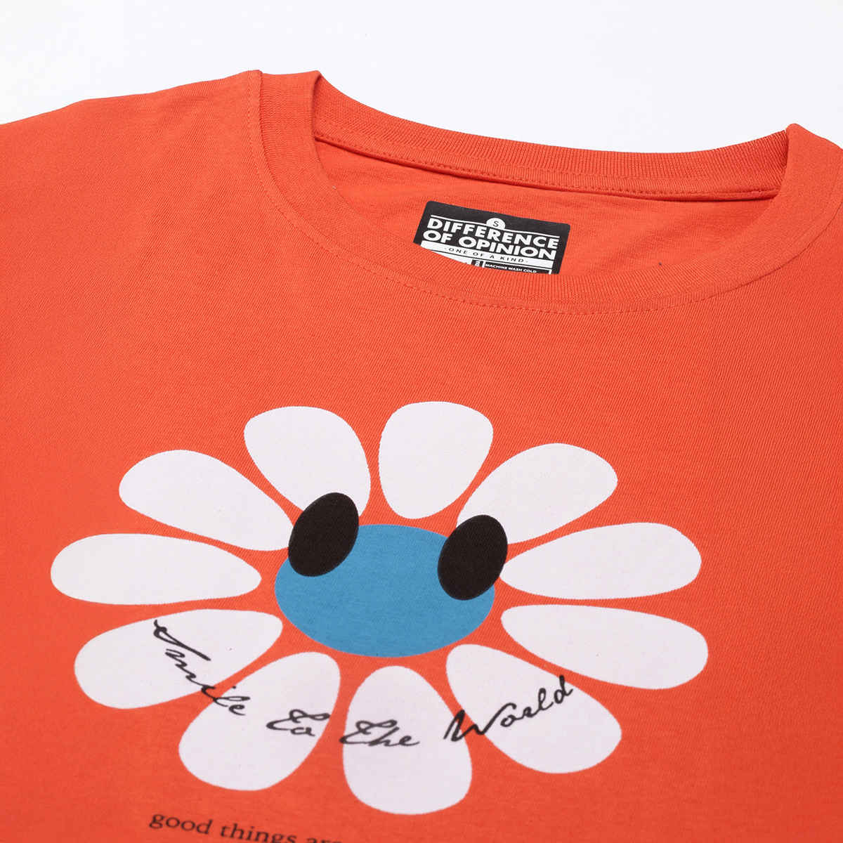 Difference of Opinion Women T-shirt - Orange | Classic Fit | L