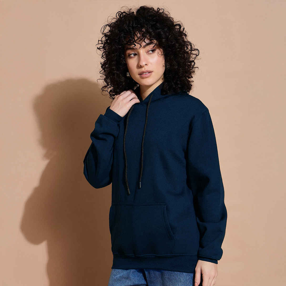 Smartees Women's Sweatshirt | SS Solid AquaBlue | Blue - L