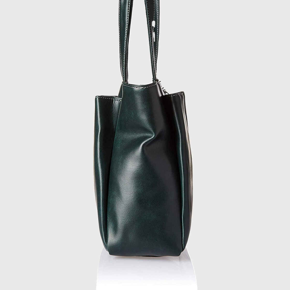 Fostelo Women's Vegan Leather Florence Handbags Shoulder Hobo Bag Ladies Purse | Green | Large