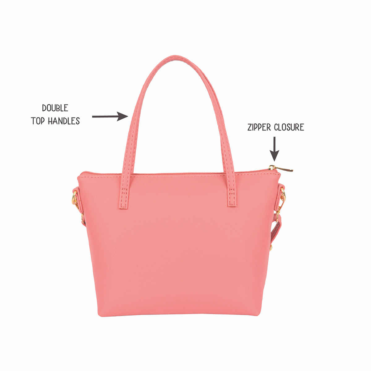 Baggit Women's Final Tote Bag | Coral
