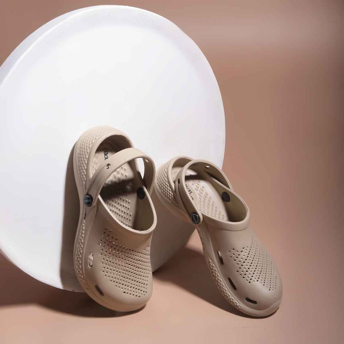 Action Women's Ontc-17 Ultra Lightweight Clogs | Trendy Colors | Air Pass Upper | Beige - UK 7