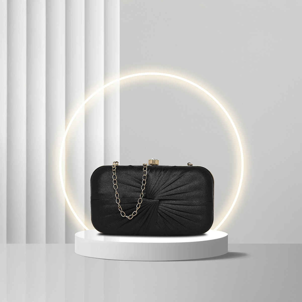 Lavie Women's Cheer Framed Clutch | Ladies Purse | Black