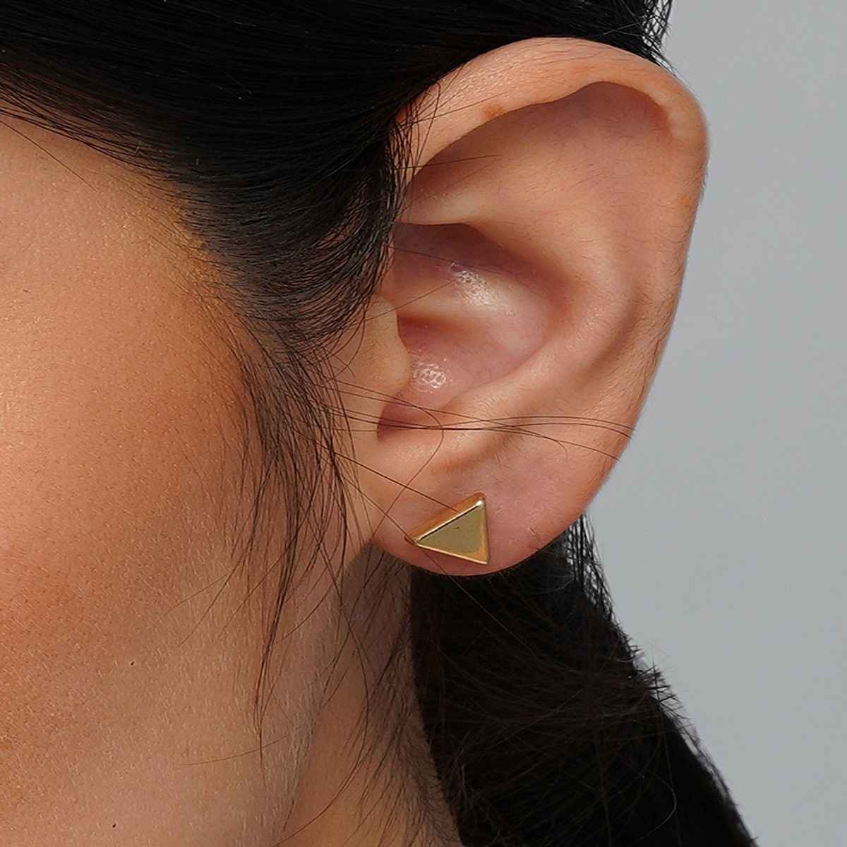 Fashion Frill Women's Stackable Earings Gold Regular