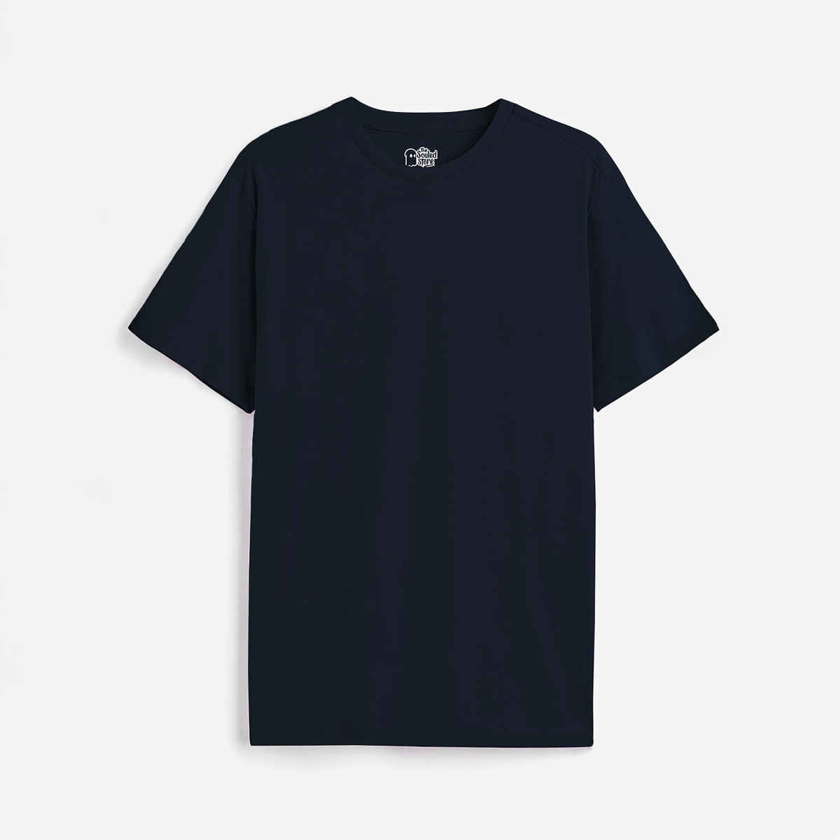 The Souled Store Men's Regular Solids- Navy Blue T-Shirts | Navy Blue | S
