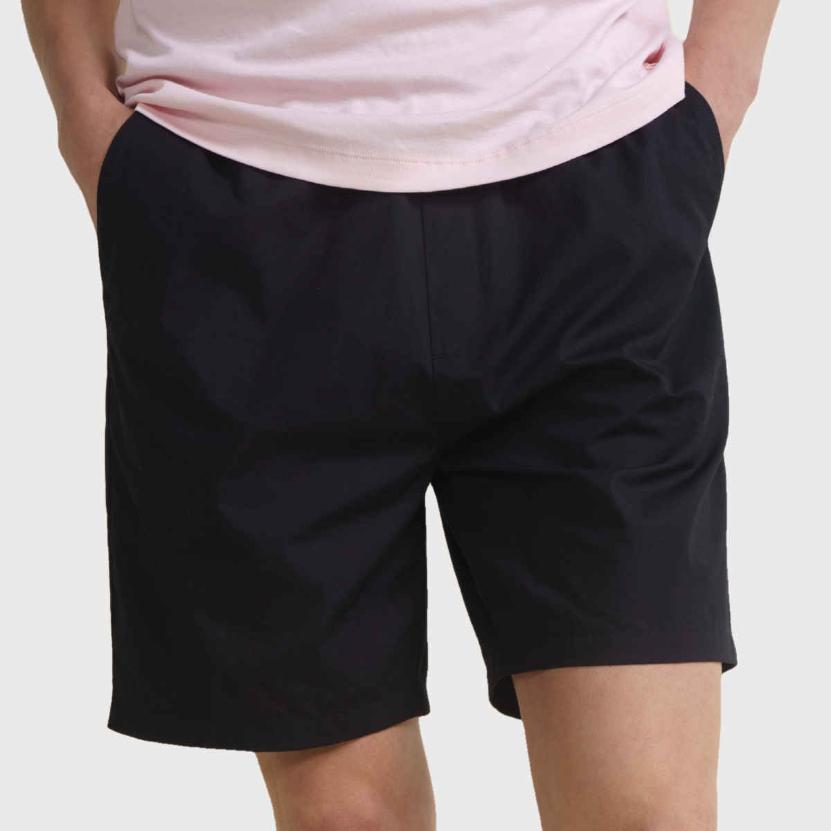 DaMENSCH Men's Cotton Lounge Shorts | Black - M