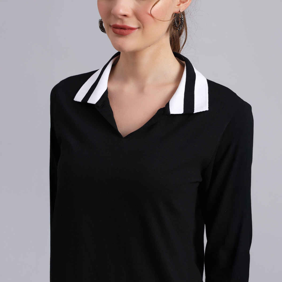 The Dry State Women's Black T-shirts WTSH | 1565A | L