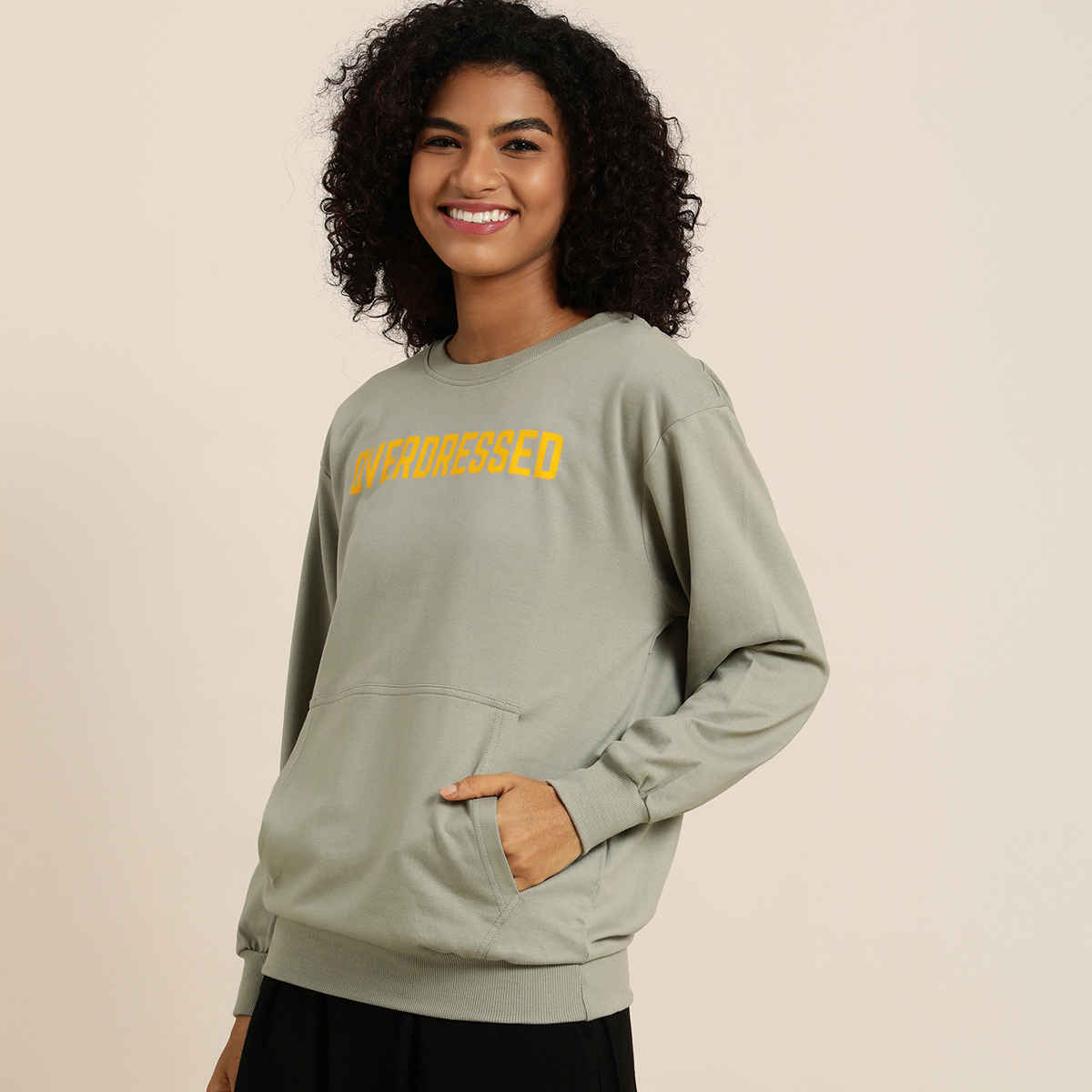 Dillinger Women's Sweatshirt | Dlwmnswt016 | Grey - L