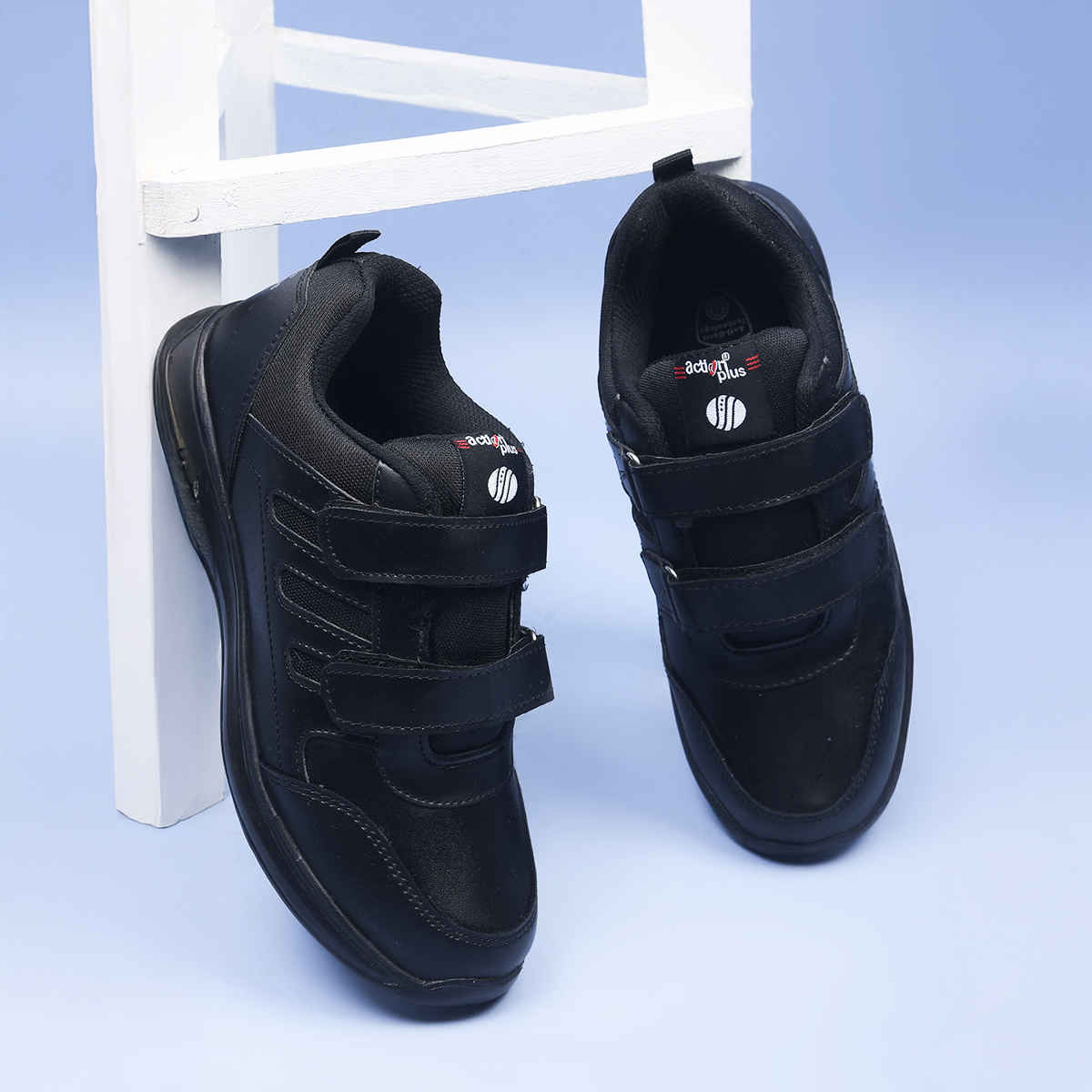 Action Kids School Shoes | AGT-52 | Black - UK 9