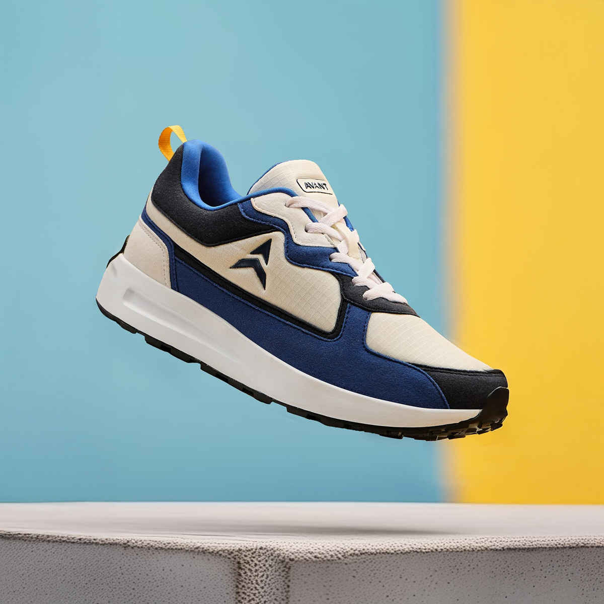 Avant Men's Waffle Max Sneaker Shoes-Blue/White UK7