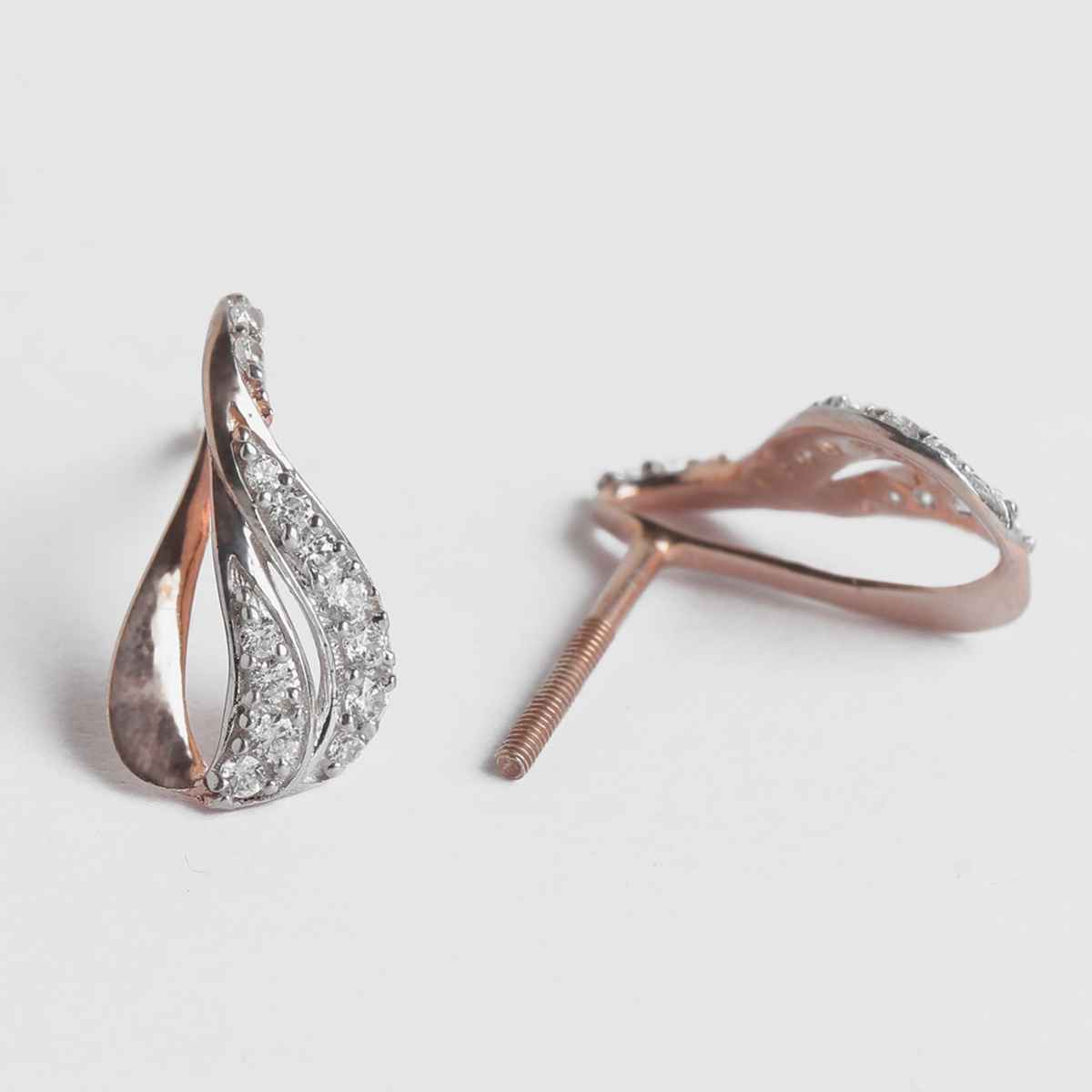 Clara 925 Sterling Silver Agda Pendant Earring Chain Jewellery Set | Rose Gold Rhodium Plated