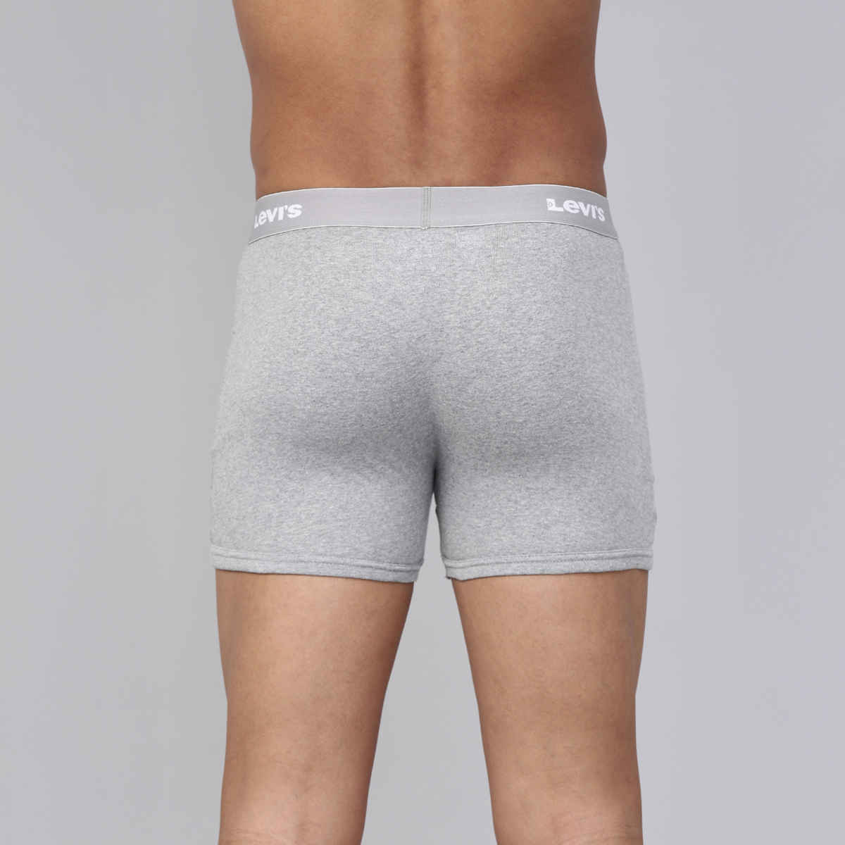 Levi's 001 Men's Classic Boxer Brief | Contoured Double Pouch | Lt. Grey Mel | S