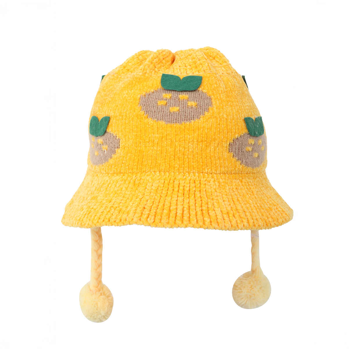 Fabseasons Unisex Faux Fur Bucket Hat | Yellow | 2 - 5 years