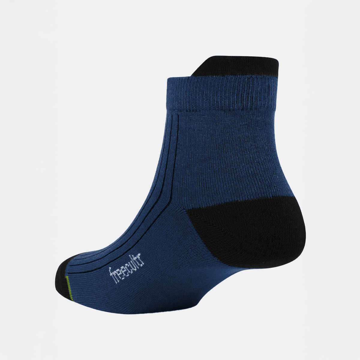 Freecultr Unisex Solid Cotton Blend Ankle Socks | Navy - Free Size