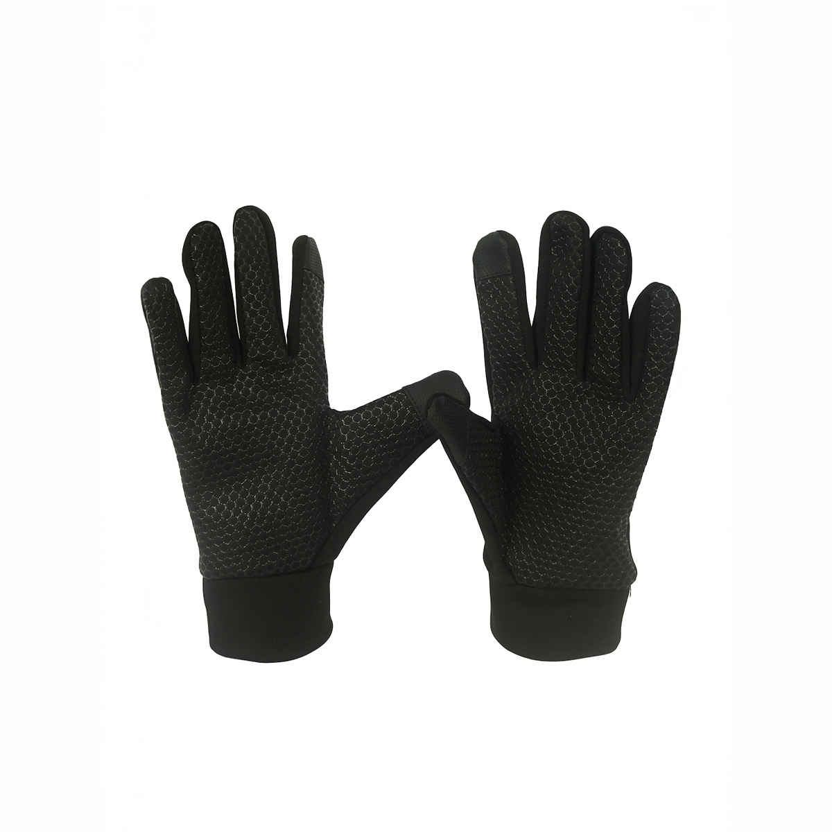 Calvadoss Men's Solid Gloves | Mgl-403 | Black