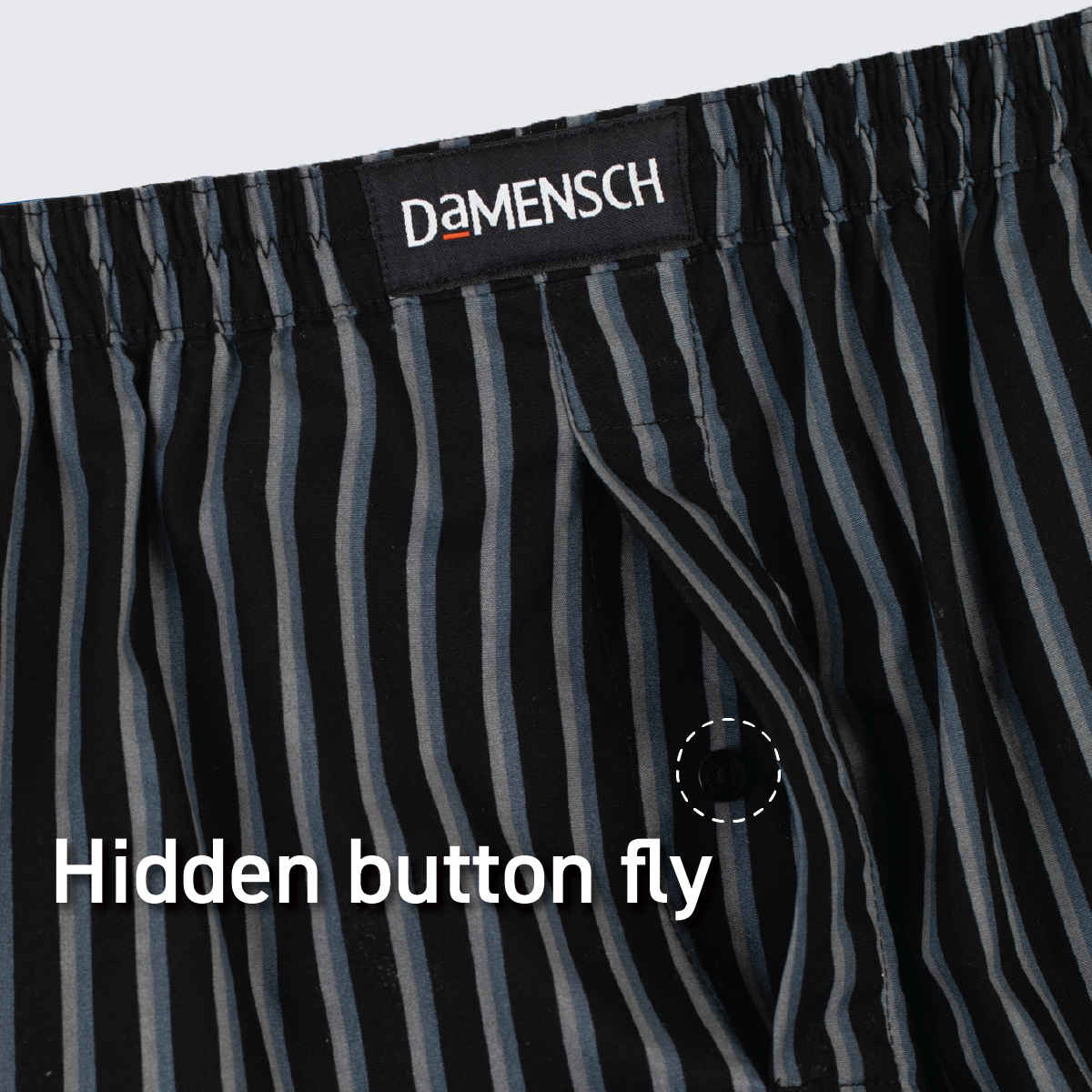 DaMENSCH Ultra-light Cotton Men's Boxer Shorts | Black - XL